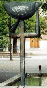 Mann mit Fisch von Theo Lauritzen, 1966
