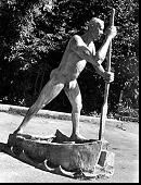 Uomo con barca von Renzo Fontana, 1960