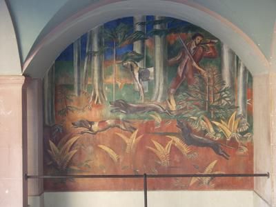 Jagdszene von Ernest Bolens, 1923