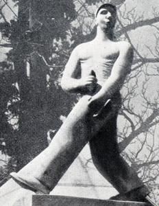 Plakatankleber von Paul Wilde, 1925
