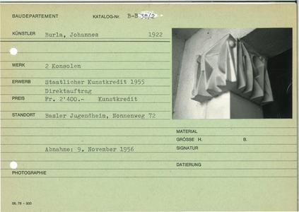 Ohne Titel von Johannes Burla, 1956