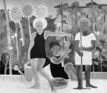 Kinder im Garten von Paul Wilde, 1929