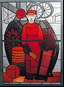 Gelb-Blau-Rot (Rot) von Rudolf Maeglin, 1968