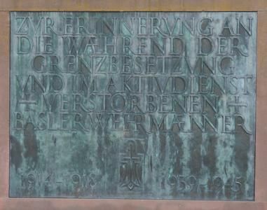 Wehrm&auml;nnerdenkmal von Louis Leo Weber, 1925/1955