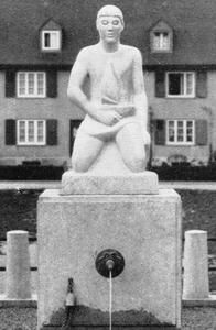 Knabe mit Schiffchen von Louis Leo Weber, 1922