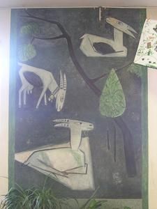 3 Geissli auf der Weide von Charles Hindenlang, 1951