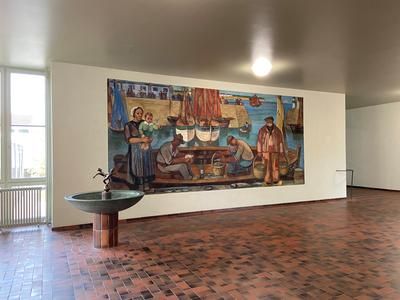 Bretonischer Fischerhafen von Hans Haefliger, 1943