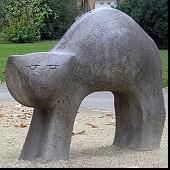 Katze von Albert St&uuml;rchler, 1958