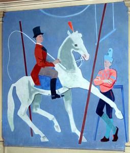 Kunstreiter und Pierrot (Zirkus) von Karl Moor, 1953